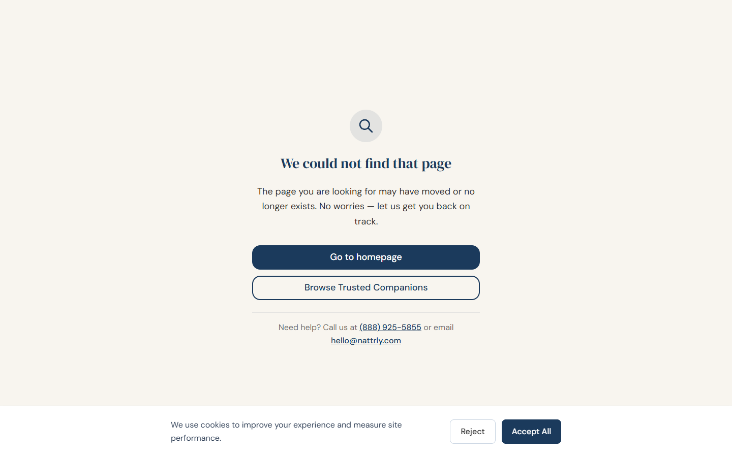 Trusted Companion profile page